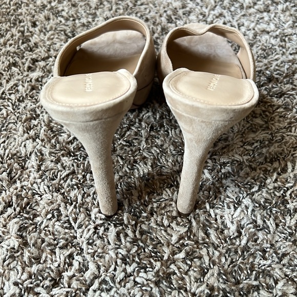 Veronica Beard Dali Suede Platform Mule in Sand Size 10.5M - Picture 9 of 10